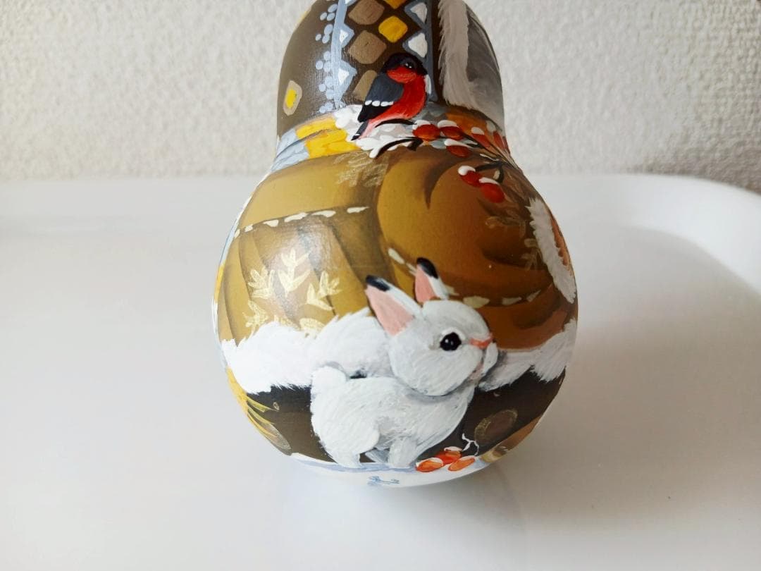 【CBT125】10cm級 おきあがりこぼし(大) スベトラーナ ぼんぼりねこ