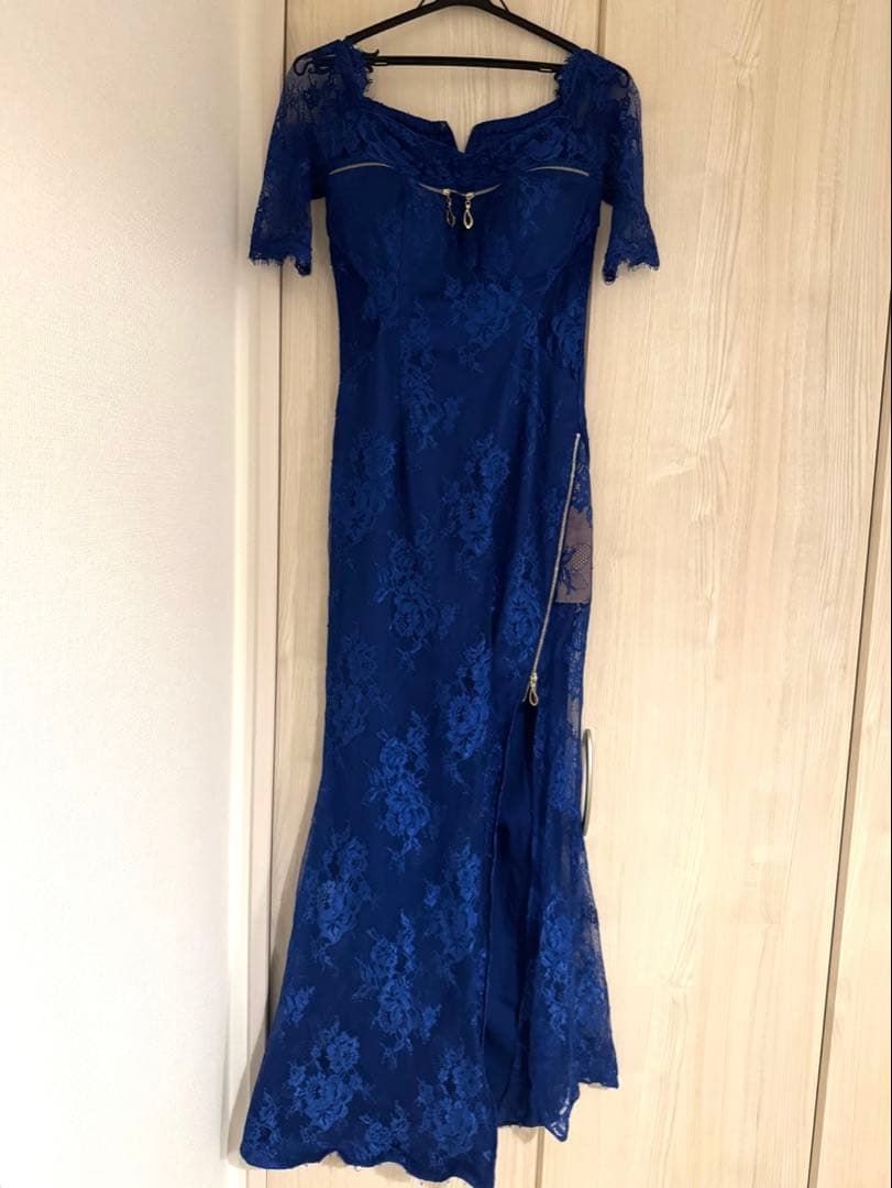 glossy robedefleurs 袖ありMサイズ ロング