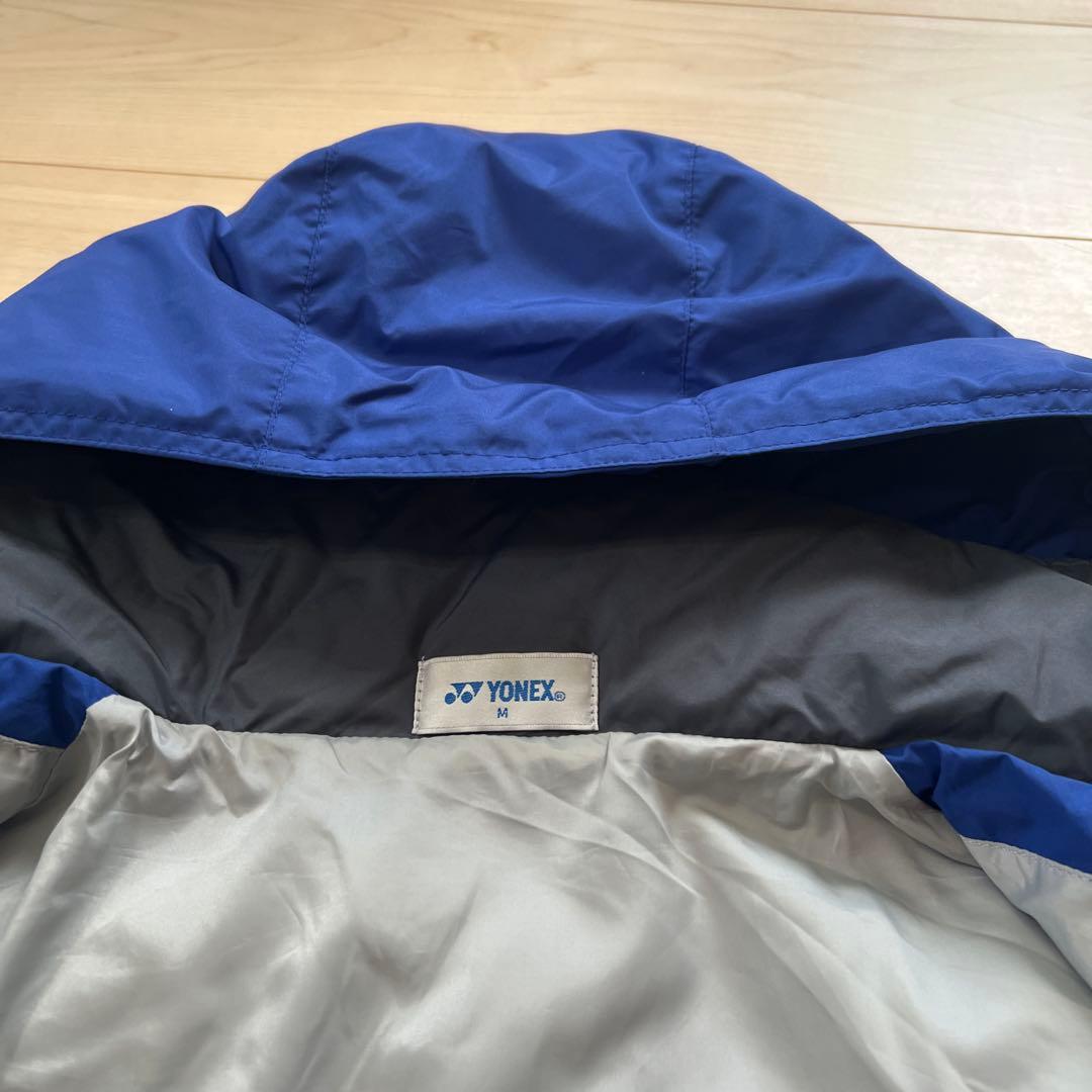 ヨネックス　ハーフベンチコート　青　Mサイズ