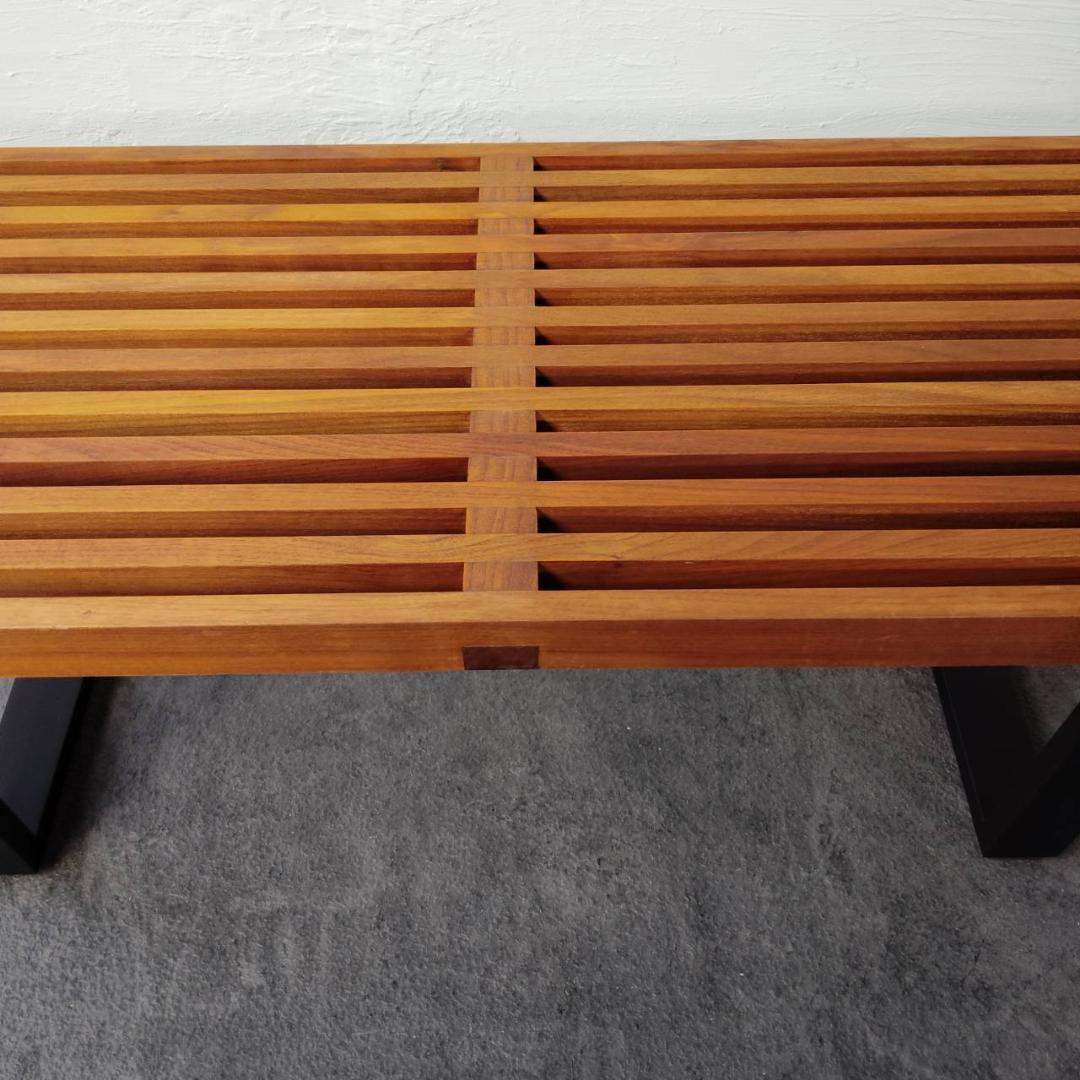 ネルソンベンチ リプロダクト ガラス天板付き ミッドセンチュリー