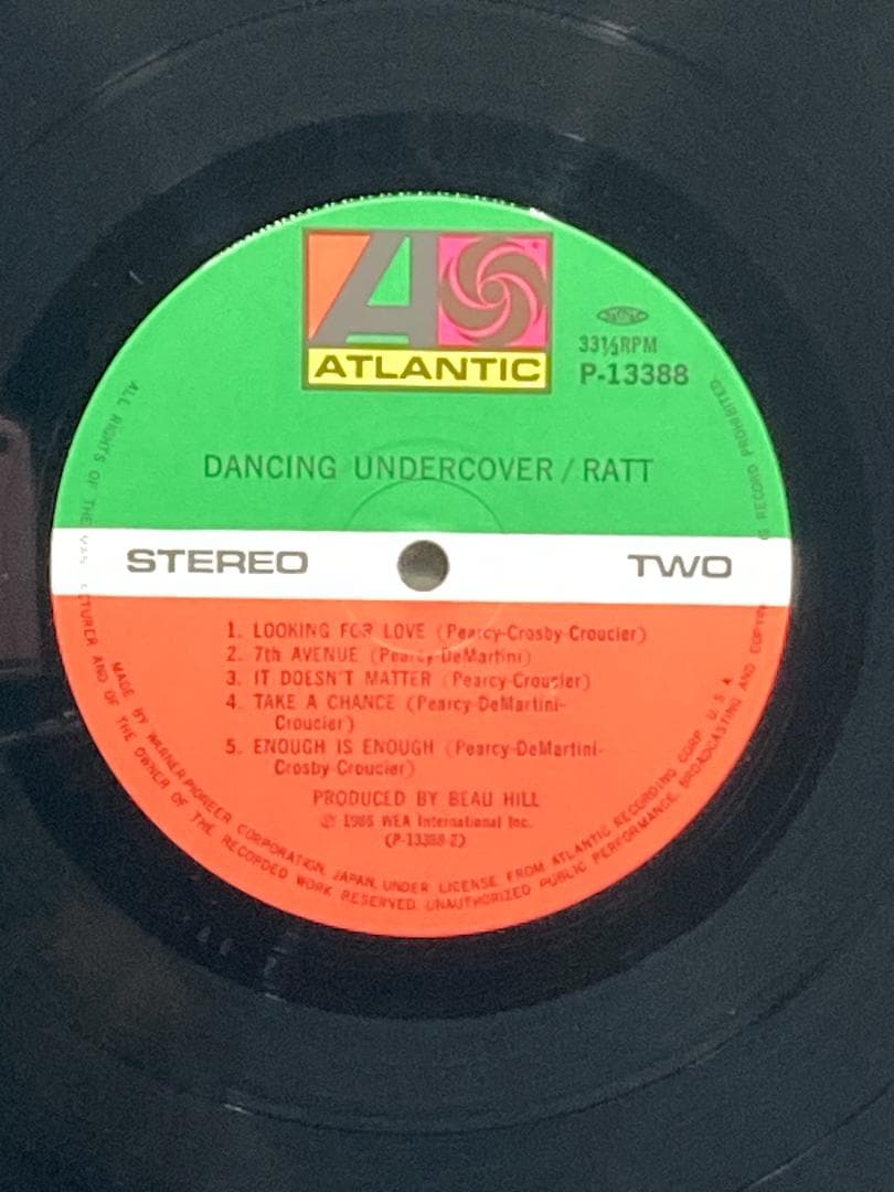 RATT Dancing Undercover 国内盤 LP 帯 P13388