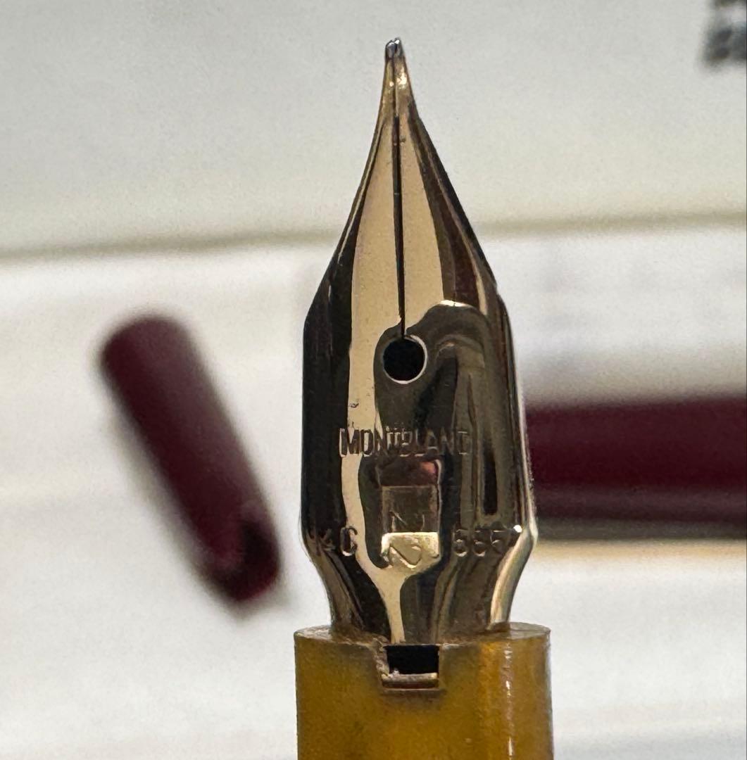 【極美品】モンブランNo22 万年筆ボルドー