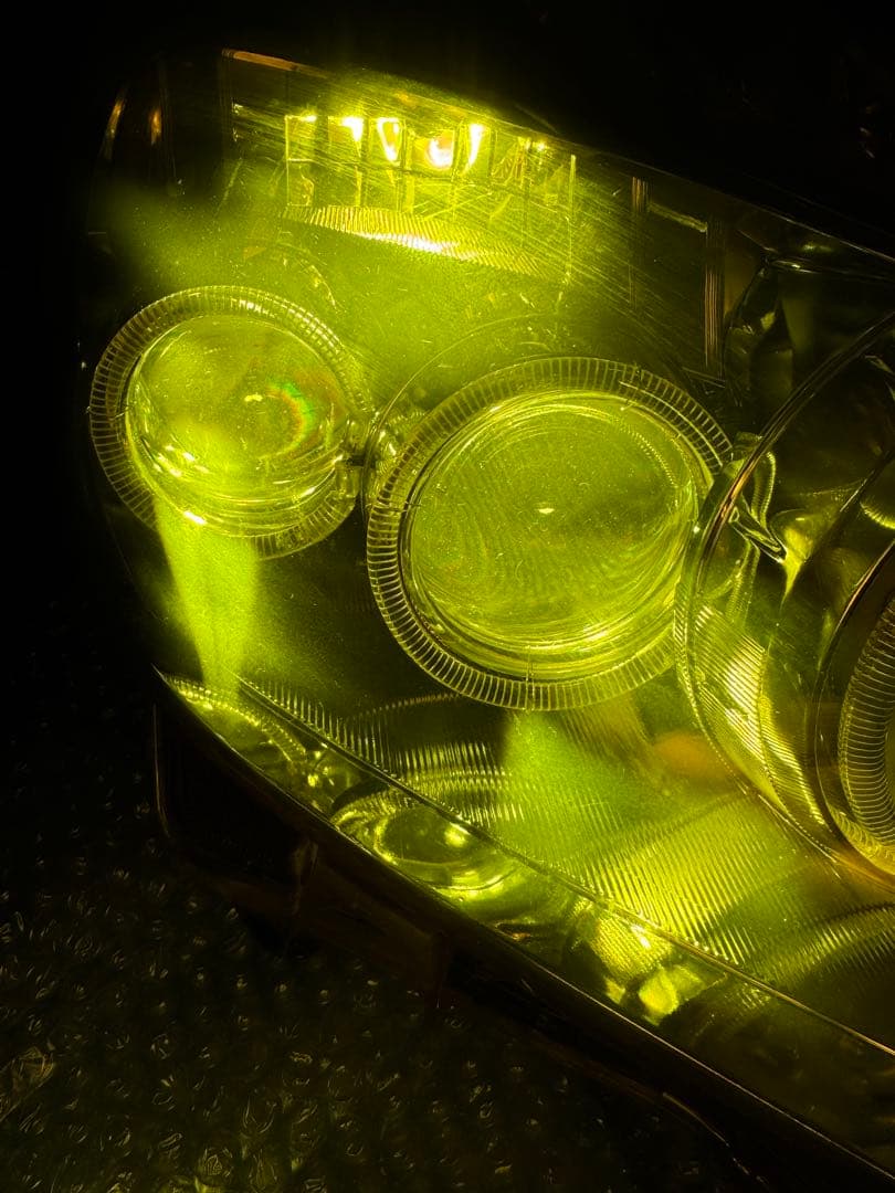 プリウス 30 純正 加工品 3連 イカリング付 前期 LED ヘッドライト