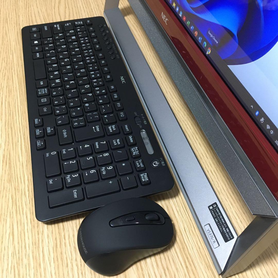 フルセット NEC Win11 21.5'モニター 地デジ 一体型 デスクトップ