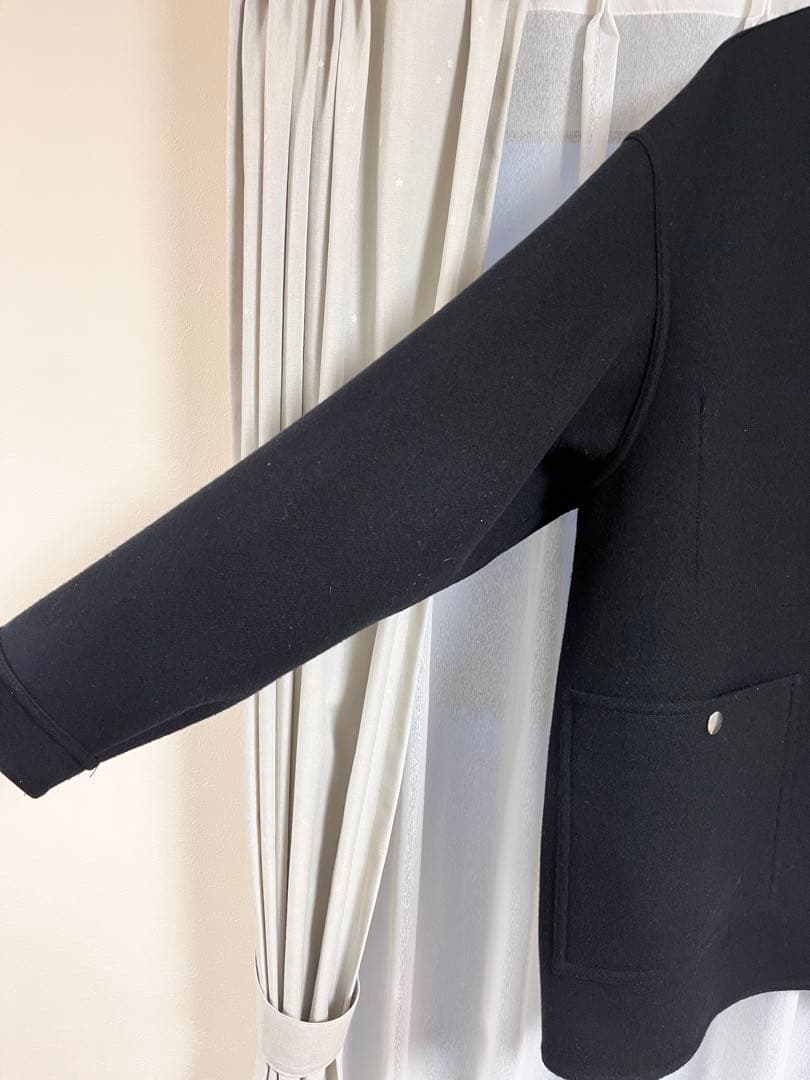 H BEAUTY&YOUTH ウールカシミヤ メルトンカバーオール