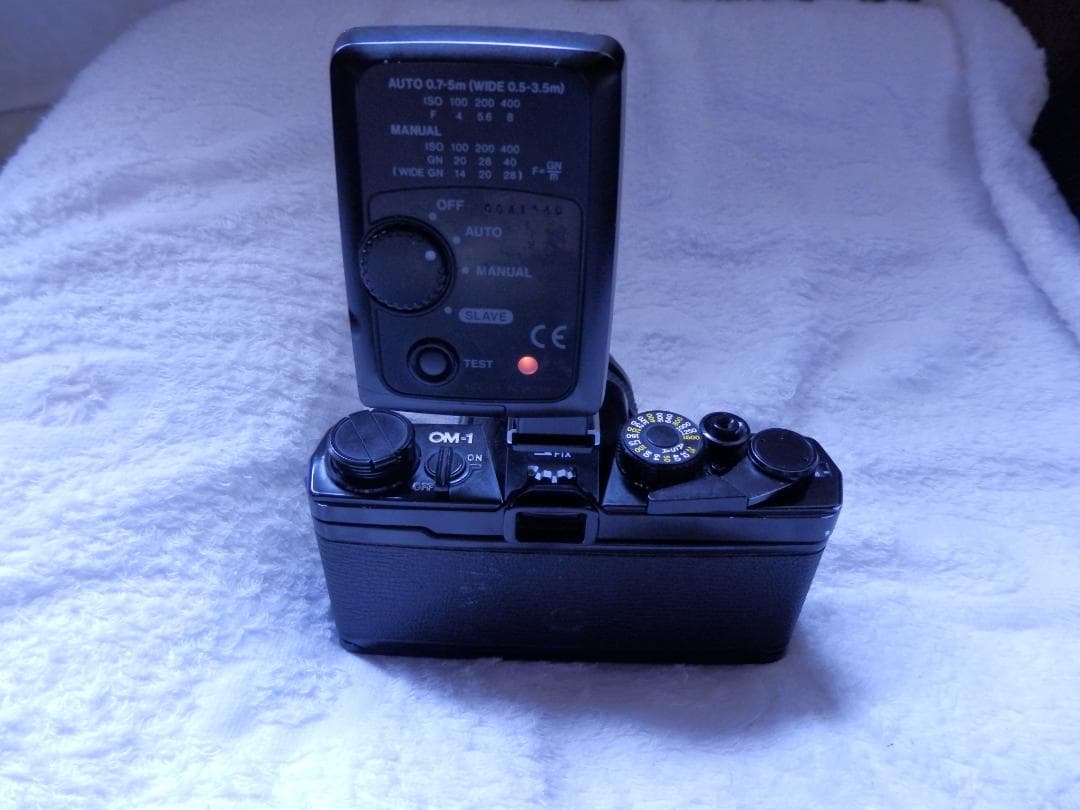 ❤️動作品★50mm付き❤️オリンパスOM-1掃除済★大口径レンズ★ストロボ付き