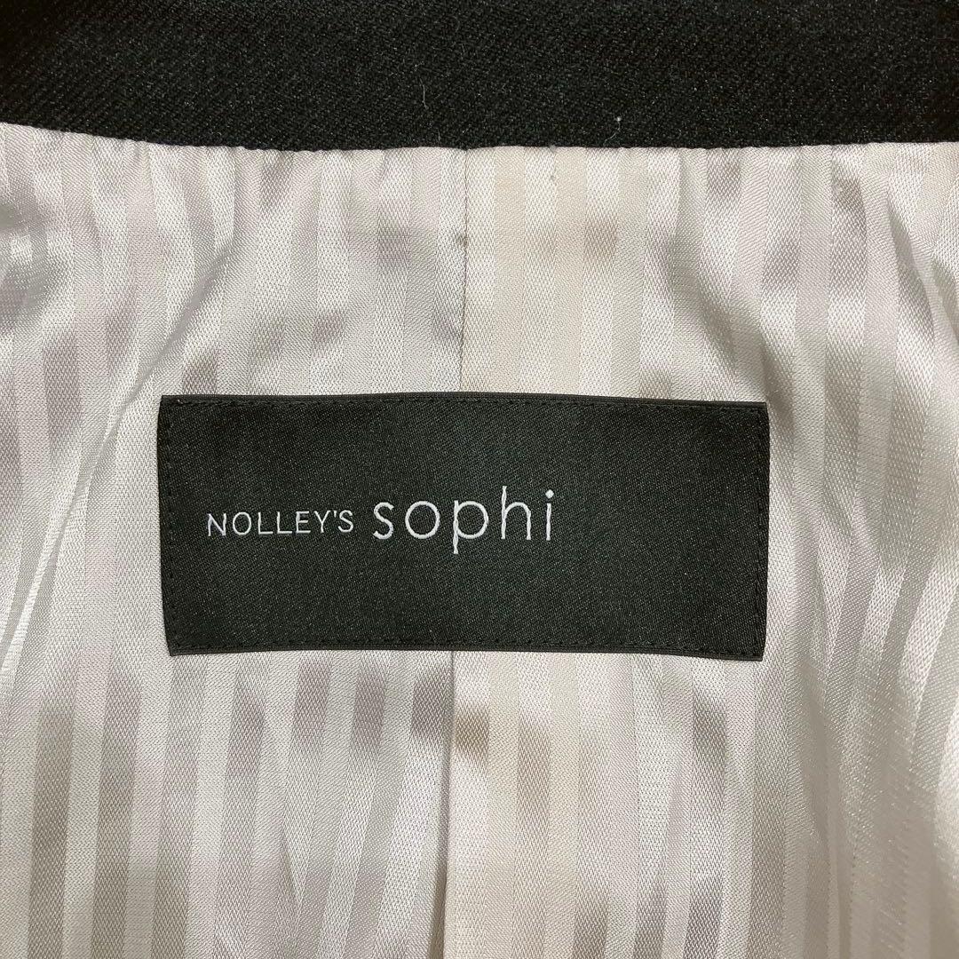 NOLLEY'S sophi サージ シャーク ダブル ジャケット 金ボタン