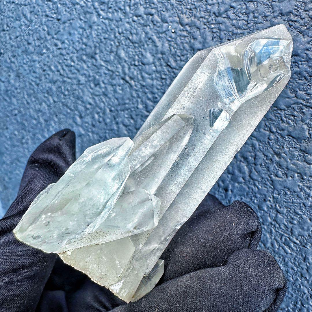 希少高透明度❗️マニカラン産レインボー☆ヒマラヤ水晶クラスター強いパワーA1410