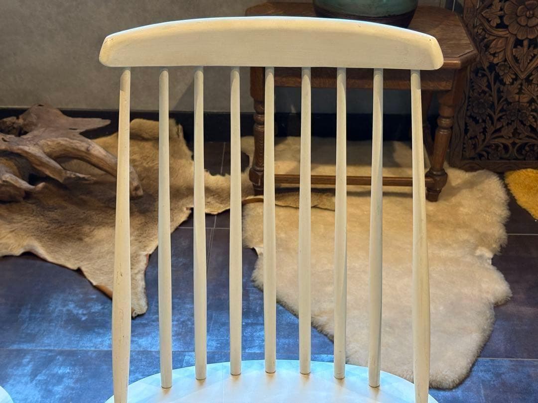 ②太平 ウィンザーチェア　ホワイト　ゴールドスミスチェア　2脚セット　IZ