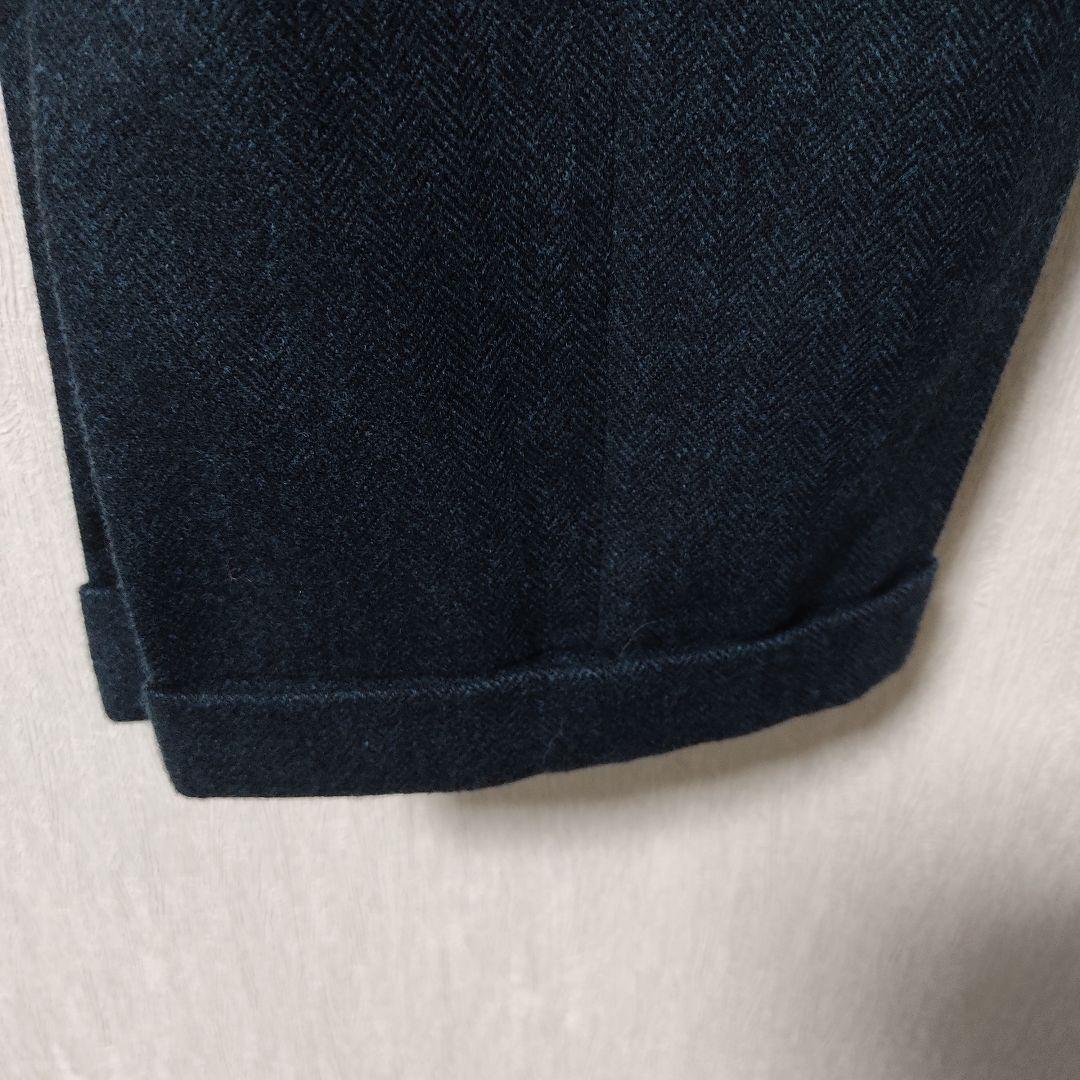 【現行】ポールスミス スーツ上下 セットアップ ヘリンボーン グリーン 緑