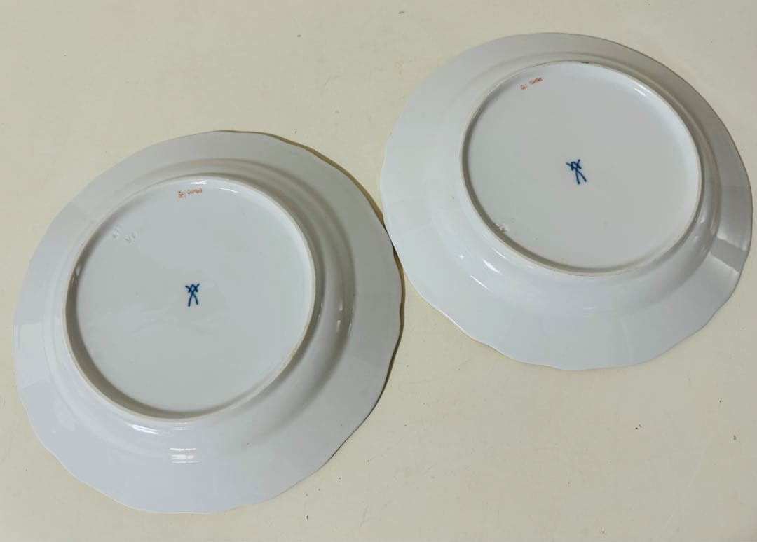 マイセン スキャタードフラワー 散らし小花 プレート 深皿 8枚