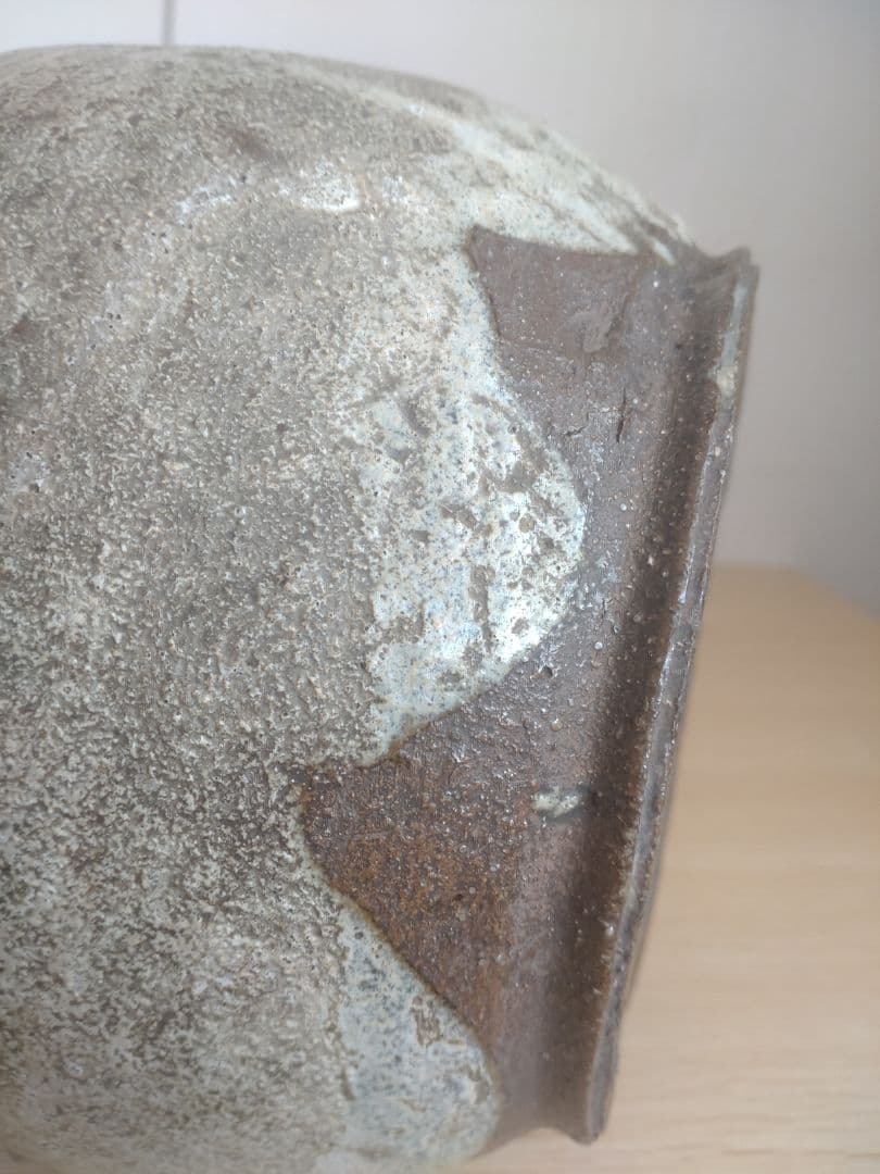 【伝世品　朝鮮唐津】水指　天野家　李朝　斑唐津　中川自然坊　丸田宗彦　高麗