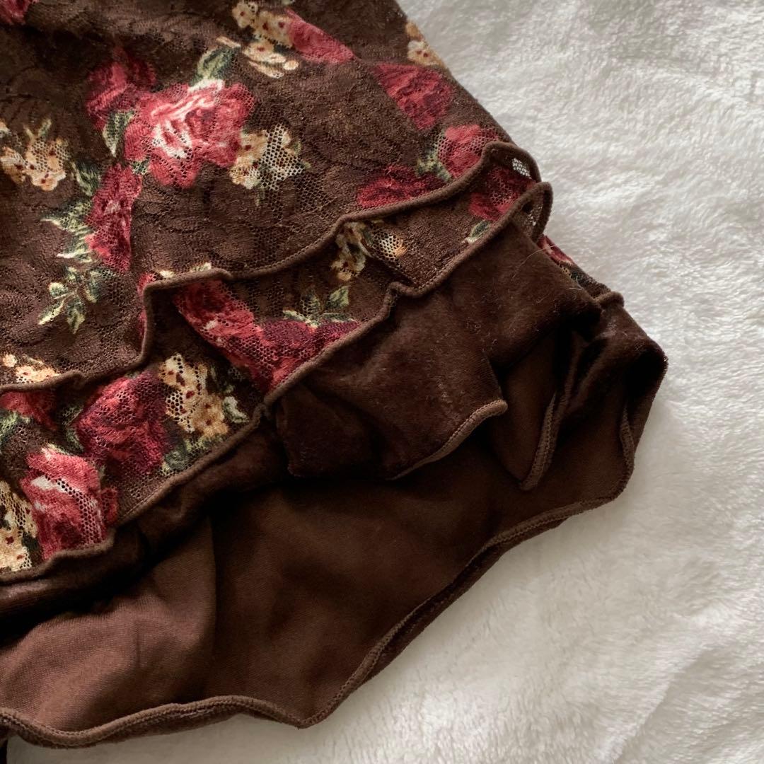 LIZ LISA 00’s 花柄　ベロアチャニック