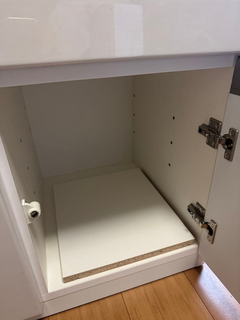 ニトリ　キッチンカウンター　アルミナ2 100CT WH