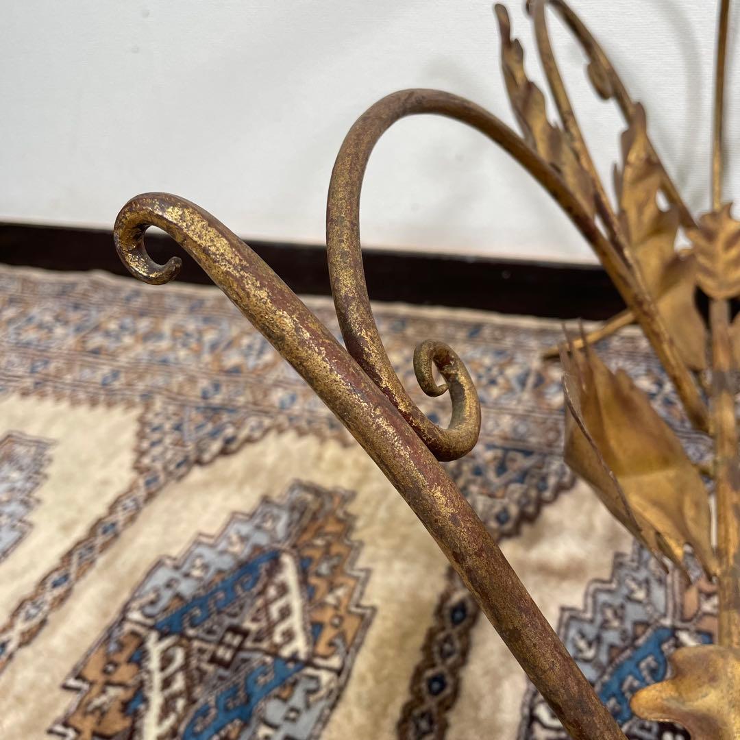 リーフデザイン ヴィンテージ マガジンラック アンティークゴールド エレガント