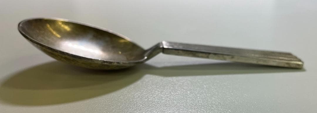 ジョージジェンセン　スターリングシルバー　ティーキャディスプーン　アンティーク