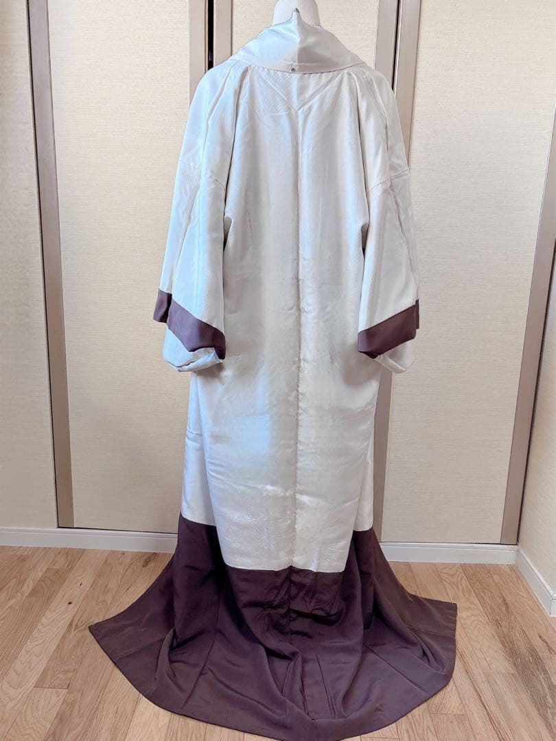 6日引下　訪問着　総絞り　本疋田 やまと 裄66 卒業式　お宮参　高級　M S