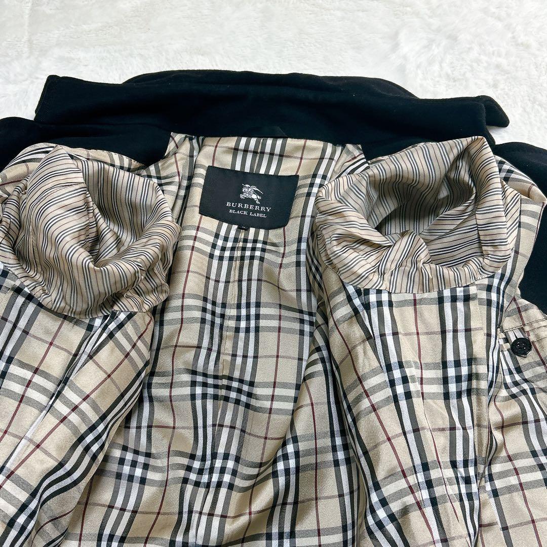 BURBERRY バーバリーブラックレーベル　カシミヤ混 コート　ノバチェック