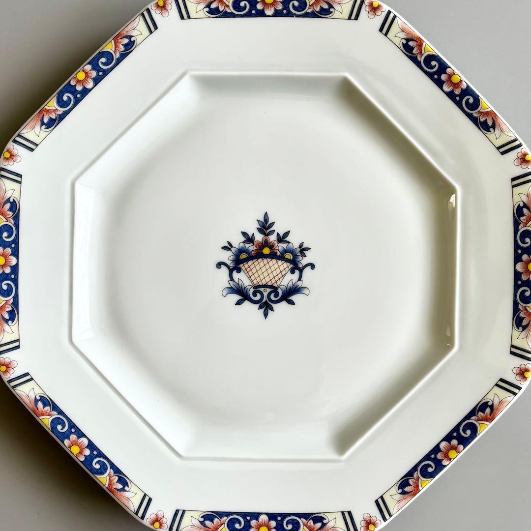フランス名窯　リモージュ×ジャポニズム　シャスタニエ　八角プレート　【未使用】