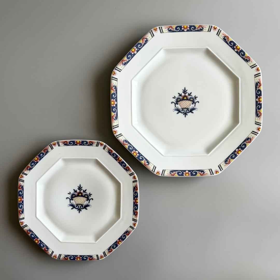 フランス名窯　リモージュ×ジャポニズム　シャスタニエ　八角プレート　【未使用】