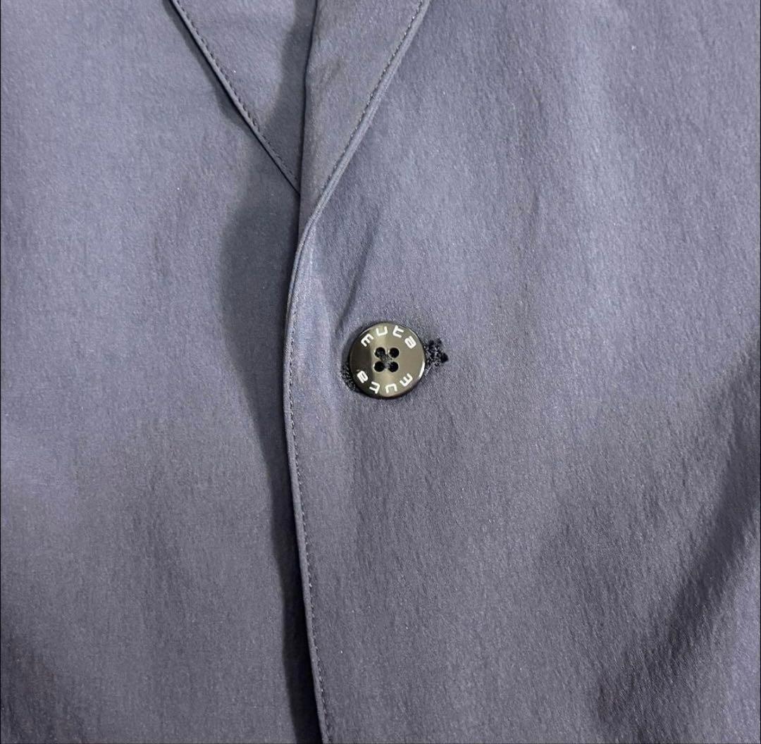 超美品 ムータ マリン ストレッチナイロン セットアップ 紺 6/7