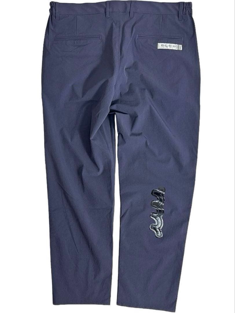 超美品 ムータ マリン ストレッチナイロン セットアップ 紺 6/7