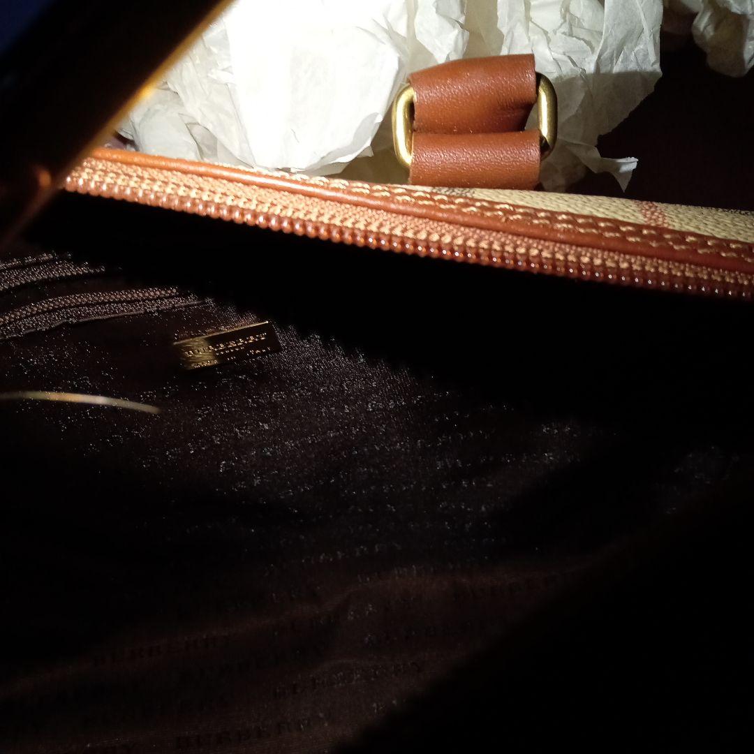 Burberry ミニボストンバッグ シャドーホース入り