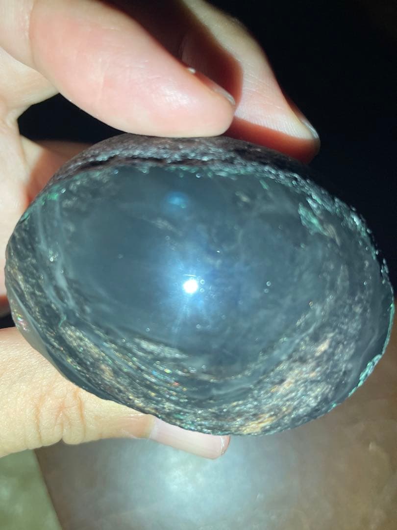 研磨品　十勝石玲瓏　マホガニーオブシディアン　ゴールデンレインボーシラー