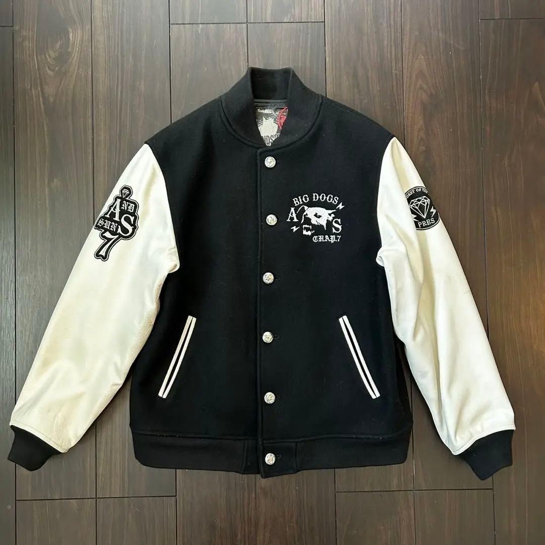 K*Z様 ANDSUNS BIG DOG VARSITY スタジャン スカル ア