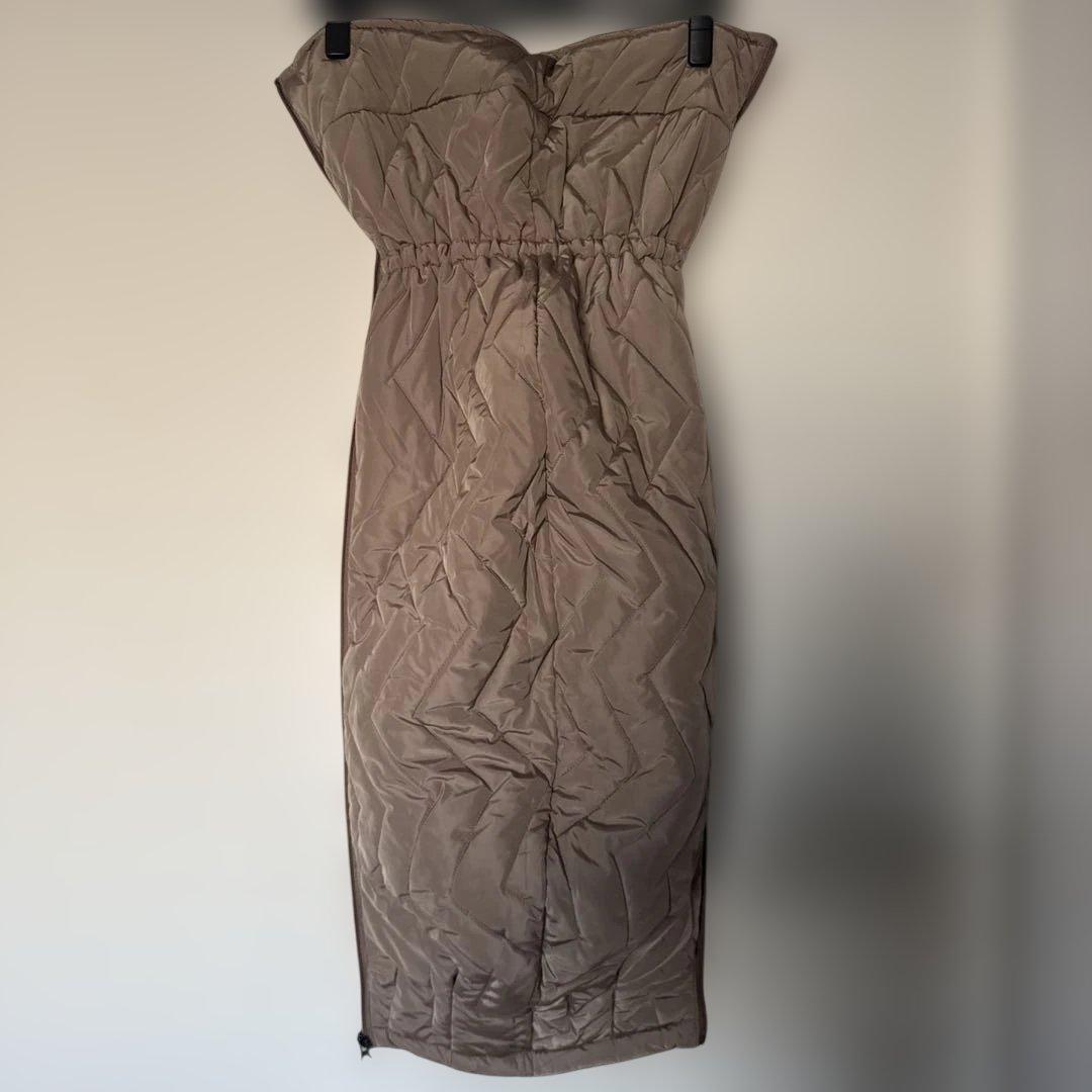 最終値下げ！【極美品】ミルクティー 中綿ロング ママコート4way ベージュ