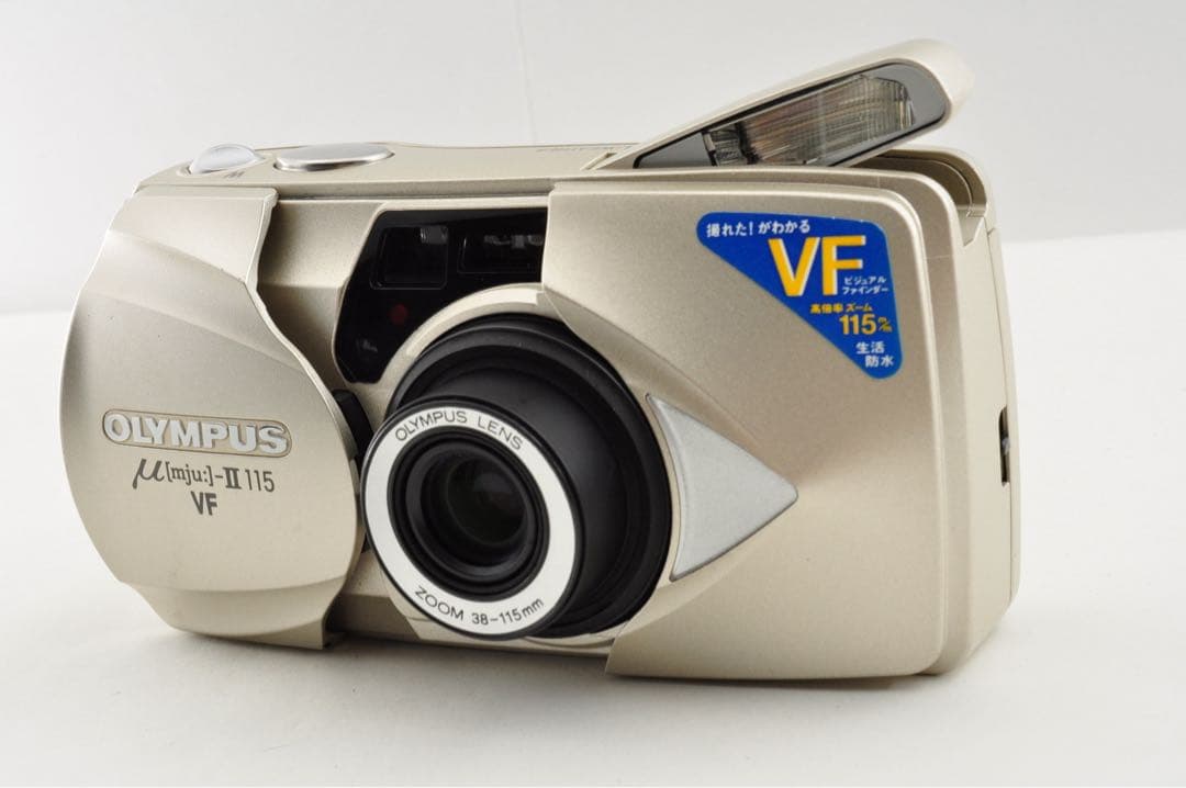 美品　OLYMPUS μ-ii mju 115 VF ＋Nikon L35 AD