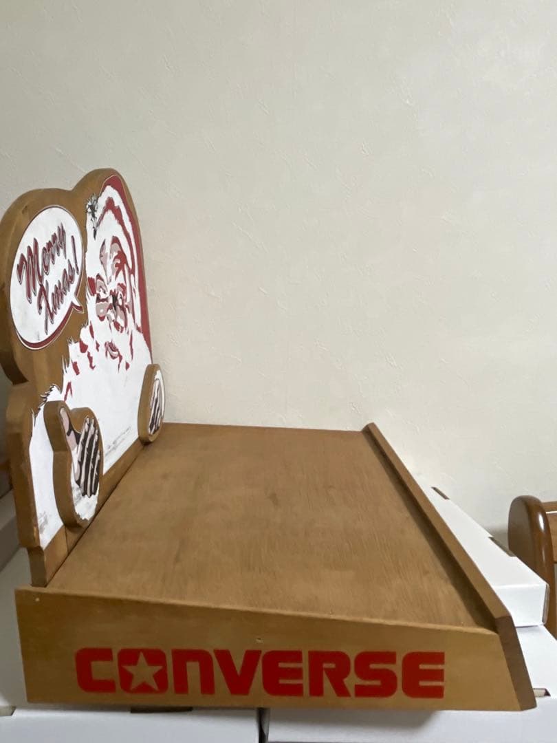 コンバース　converse クリスマス　木製　インテリア　サンタ　ヴィンテージ