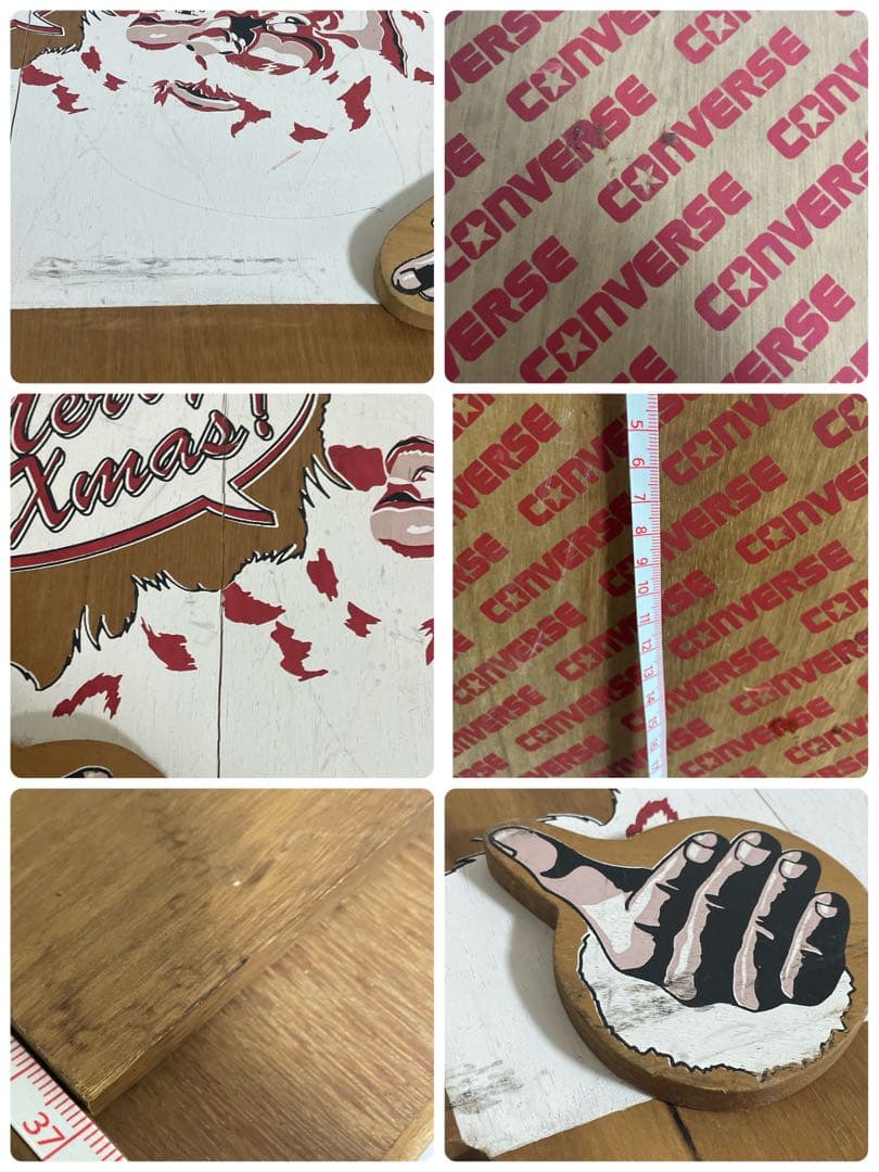 コンバース　converse クリスマス　木製　インテリア　サンタ　ヴィンテージ