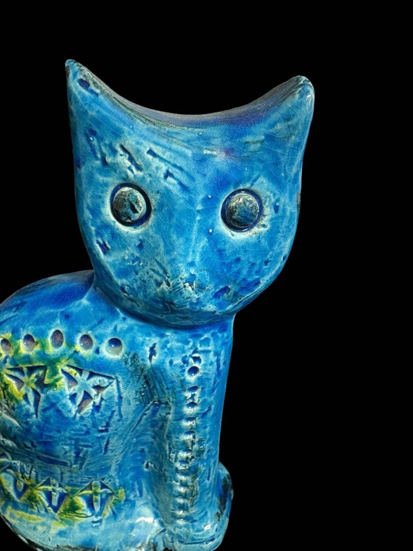 ☆美品　イタリア　FLAVIA フラビア　リミニブルー　オブジェネコ　ビトッシ