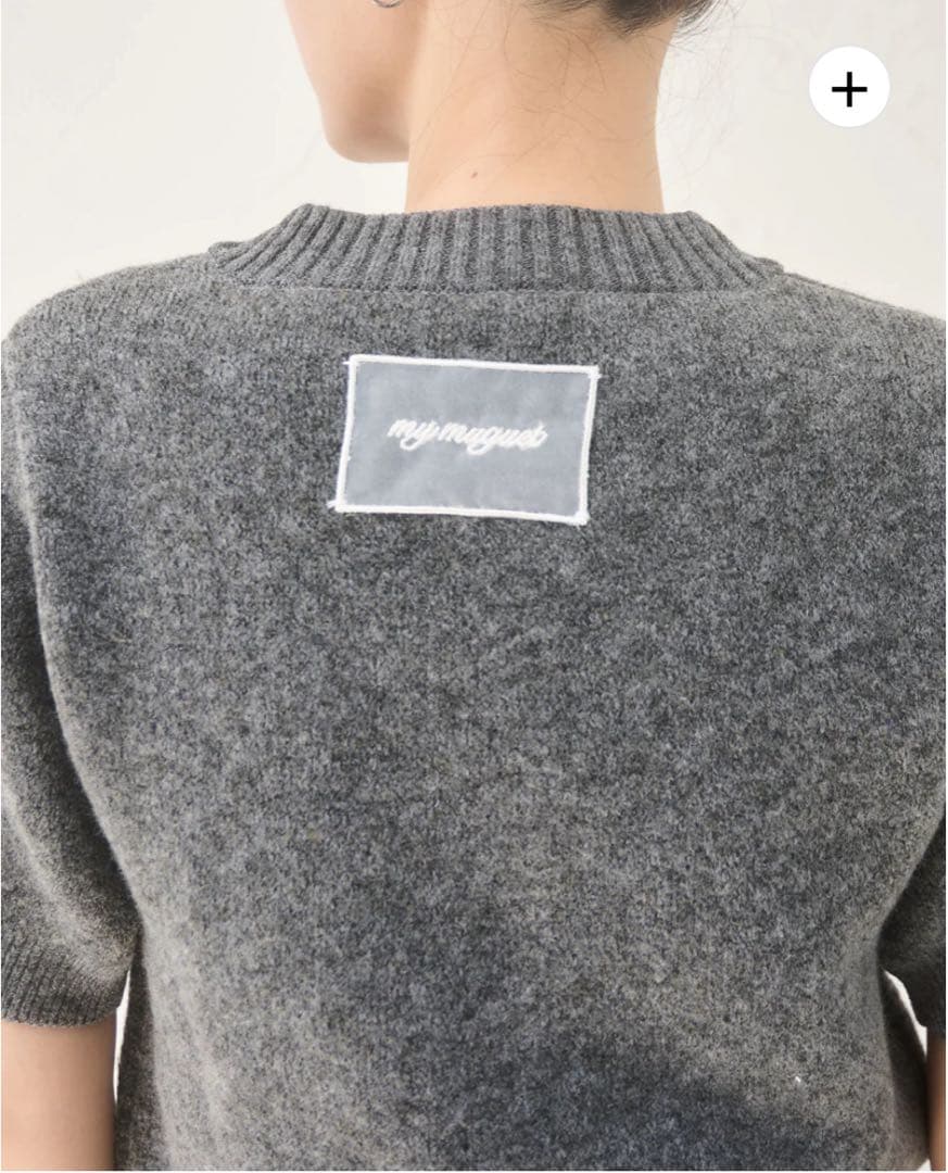 本日限定価格　新品muguet pony half knit tops GRAY