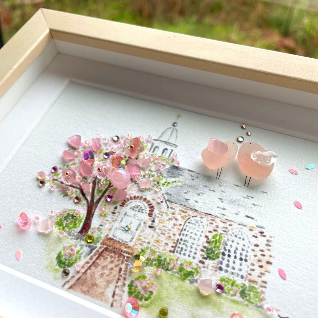 シーグラスアート　シャボン玉アカリHaHaKo様♡リクエスト