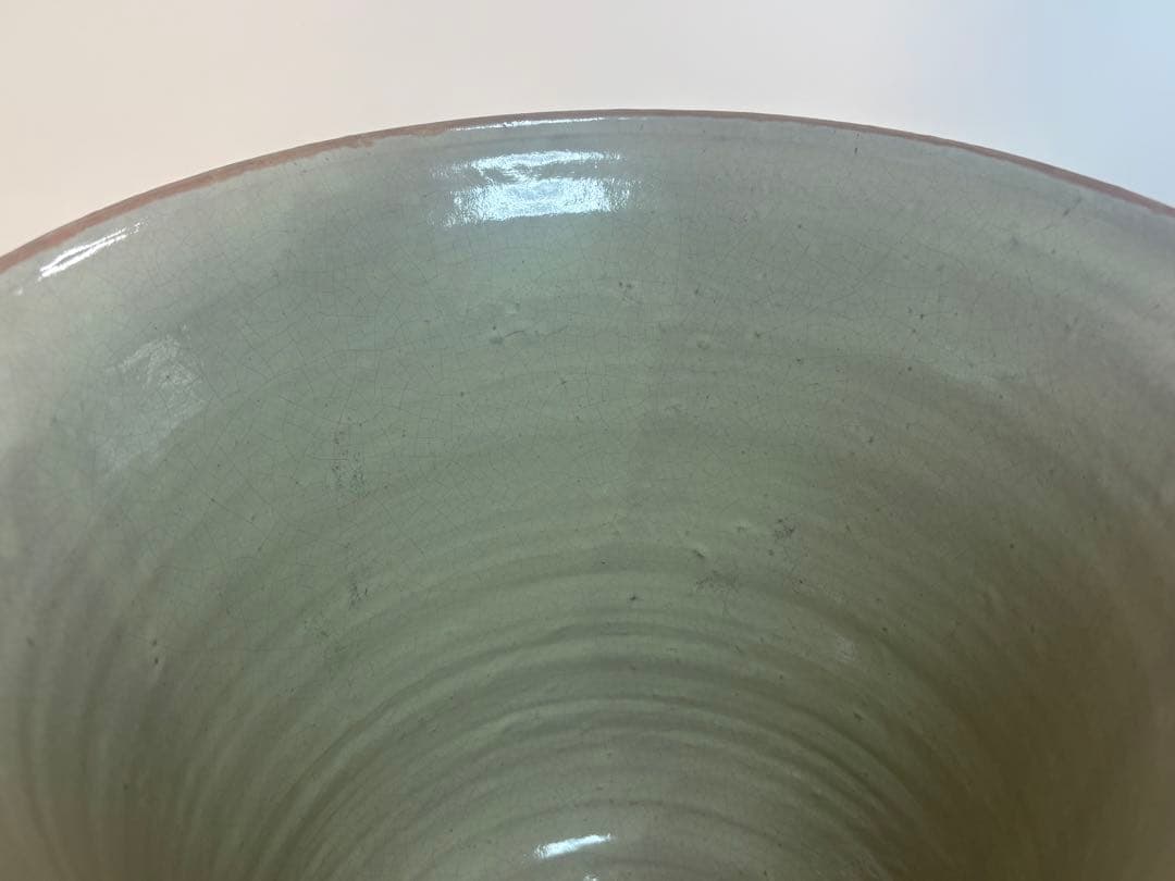 アンティーク　メキシコ　プエブラ タラベラ カップ型ポット