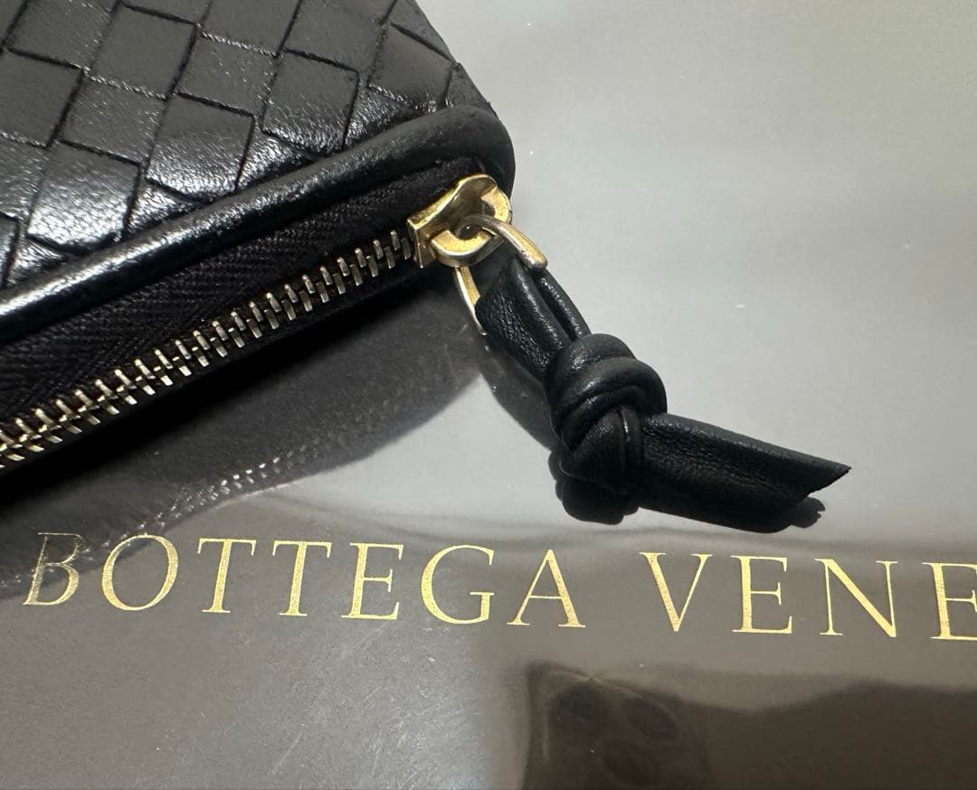 【付属品付】ボッテガヴェネタ ラウンドファスナー/ラム/黒/3️⃣✨✨✨