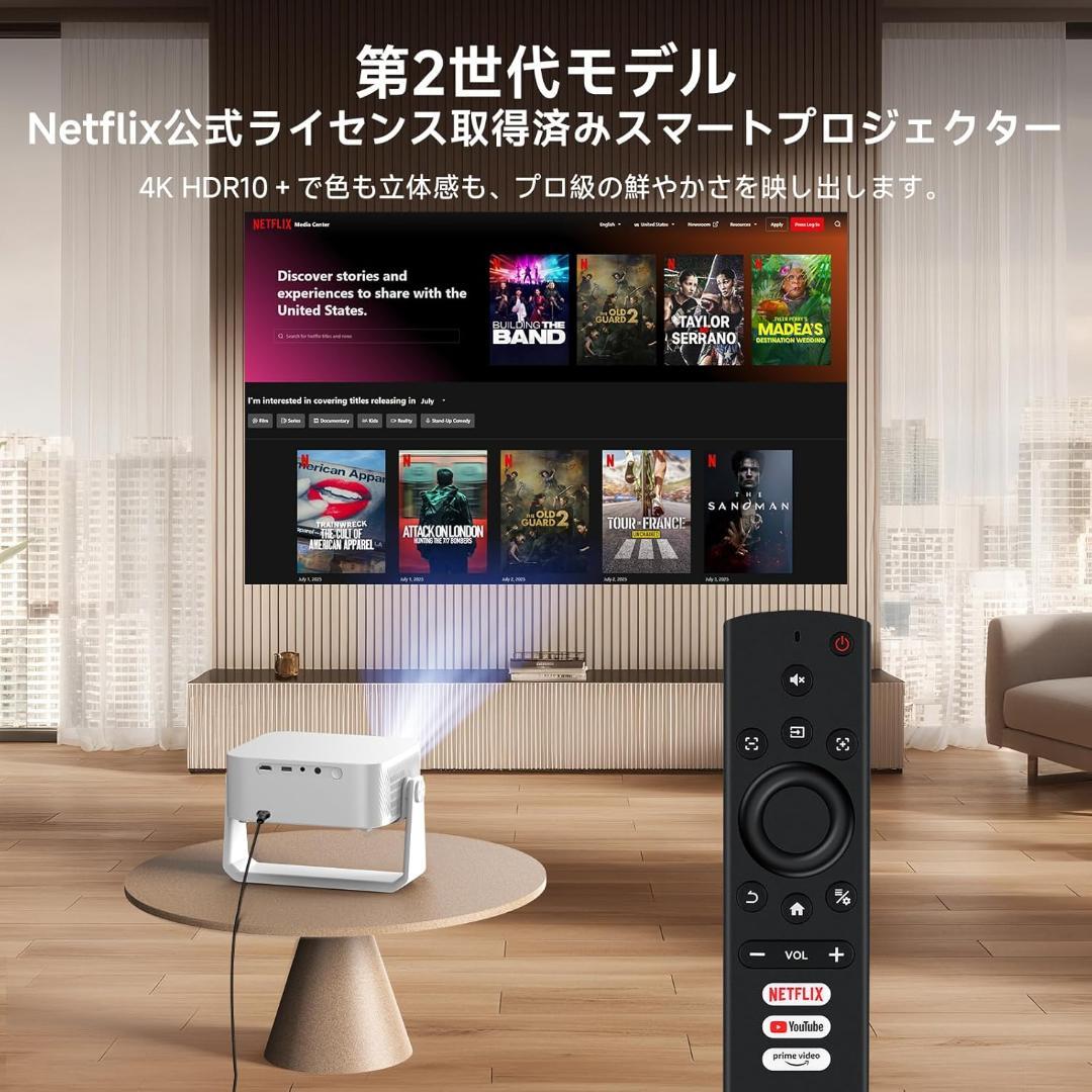 【新品 未使用品】プロジェクター 家庭用 小型 天井投影 オートフォーカス