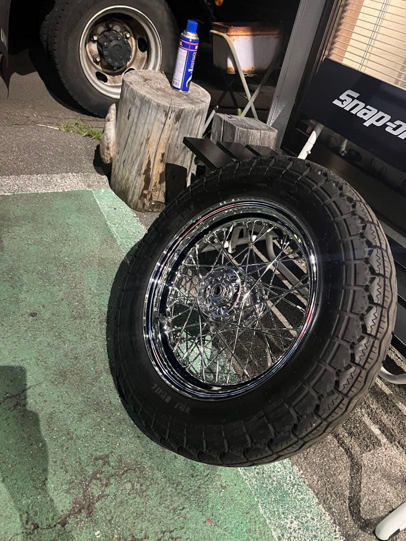 リジットチョッパー　16インチリヤホイールセットアーリー　ショベル　パンヘッド