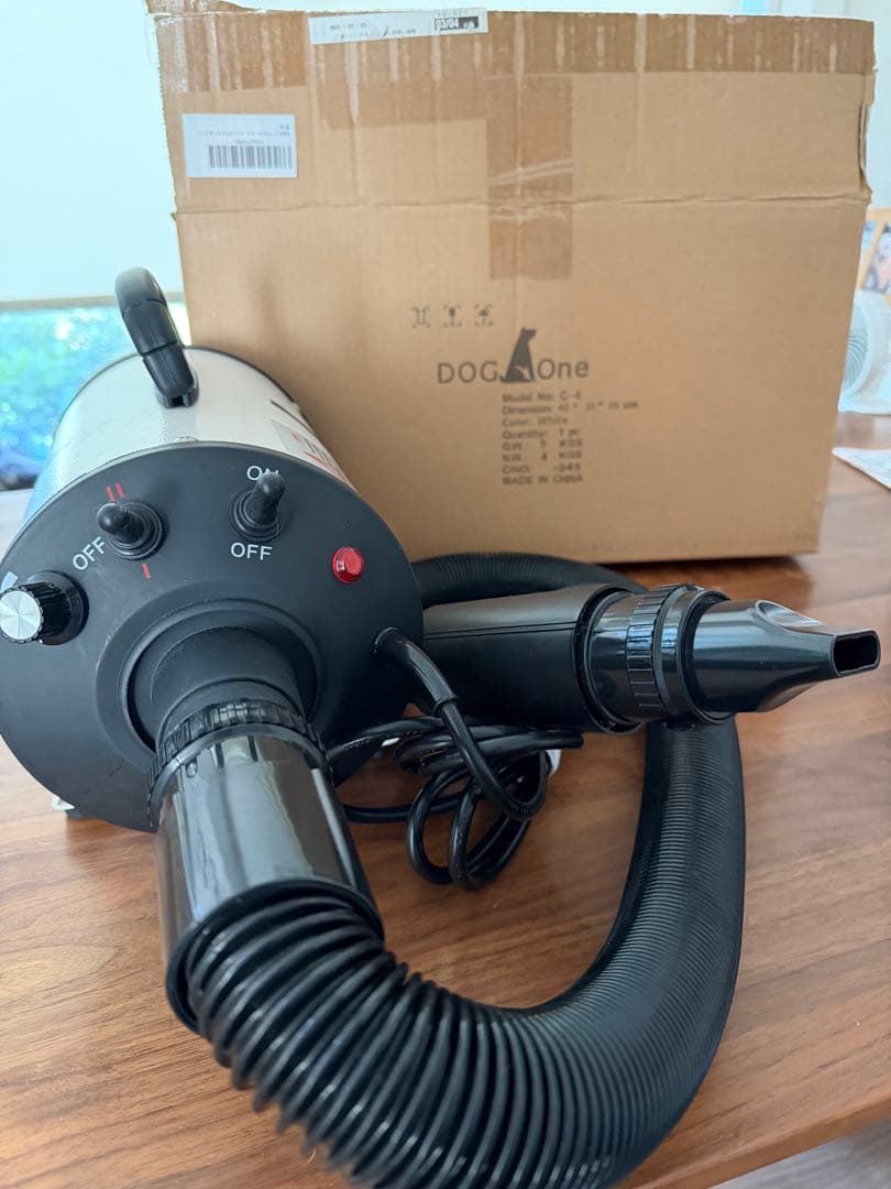 ペットドライヤー 犬用 ブロワー 業務用 温風 大風量 DogOne製 超強風…