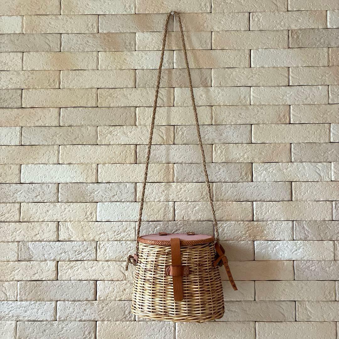 LUDLOW ラドロー ラタンポシェット 本革蓋限定コレクション