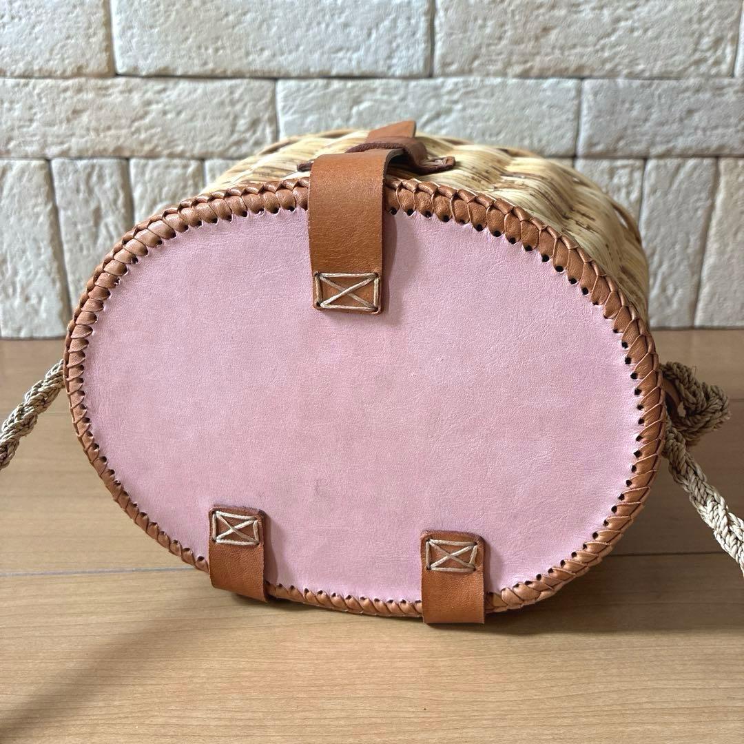 LUDLOW ラドロー ラタンポシェット 本革蓋限定コレクション