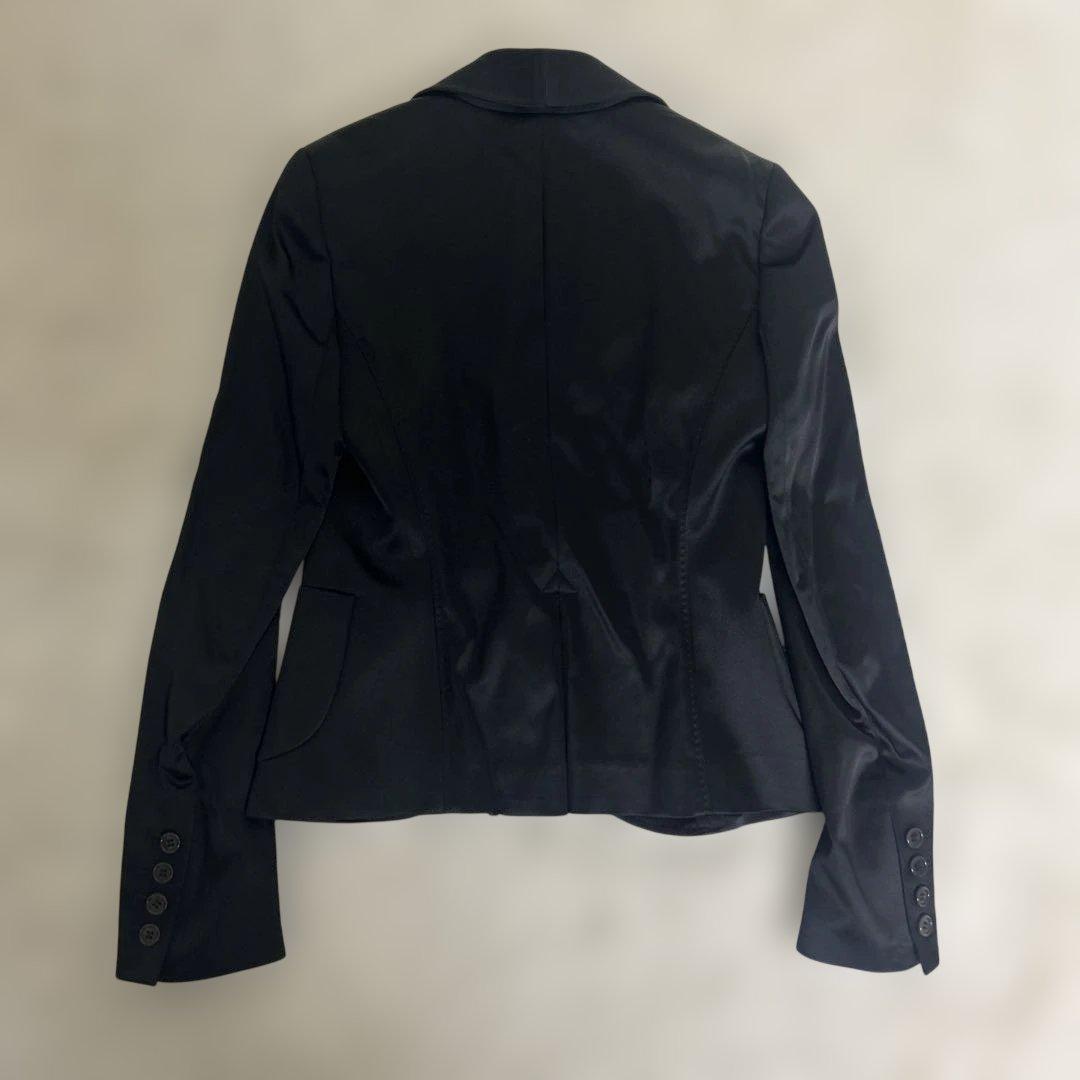 【未使用】theory セオリー テーラードジャケット 光沢　ストレッチ　黒