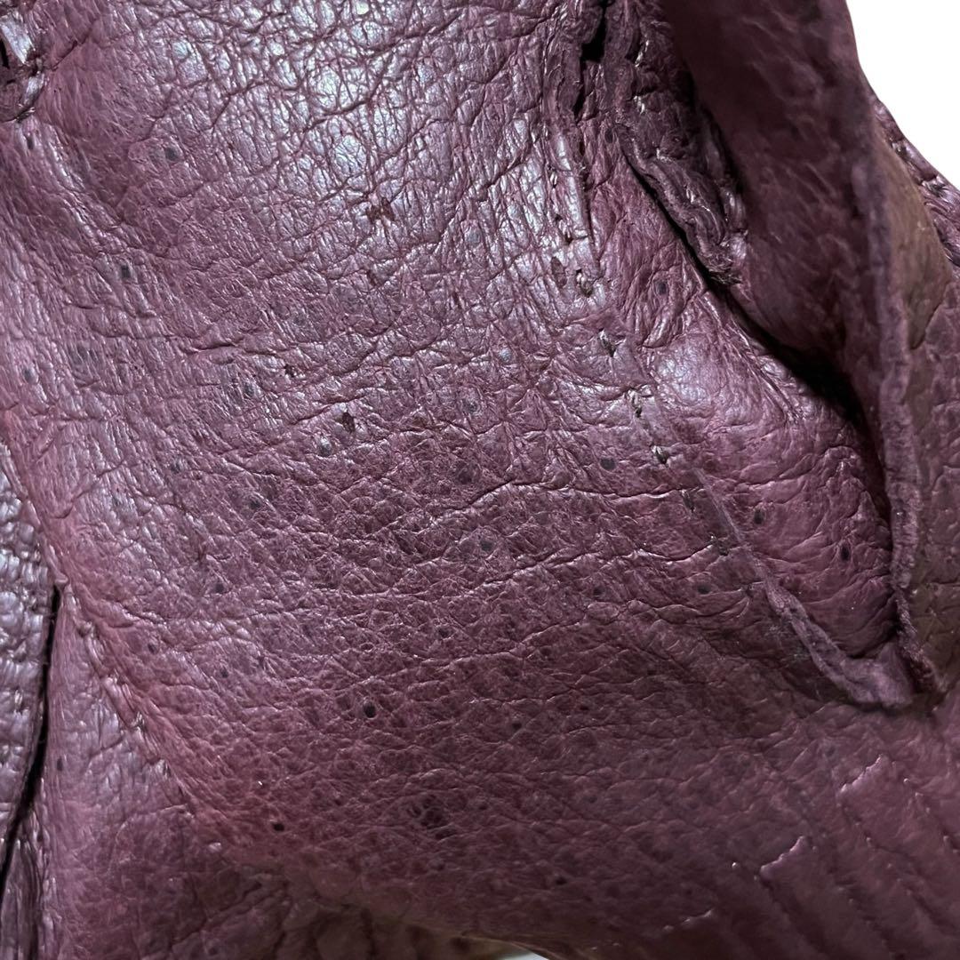 おのり未使用 AIGNER アイグナー ペッカリー 手袋グローブ7 1/2