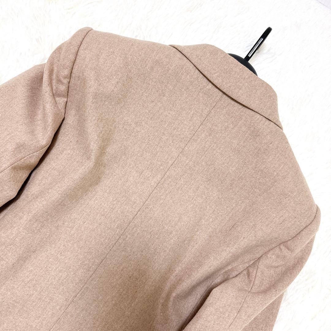 [高級] 白タグ　マックスマーラ カシミヤ混 テーラードジャケット ベージュ S