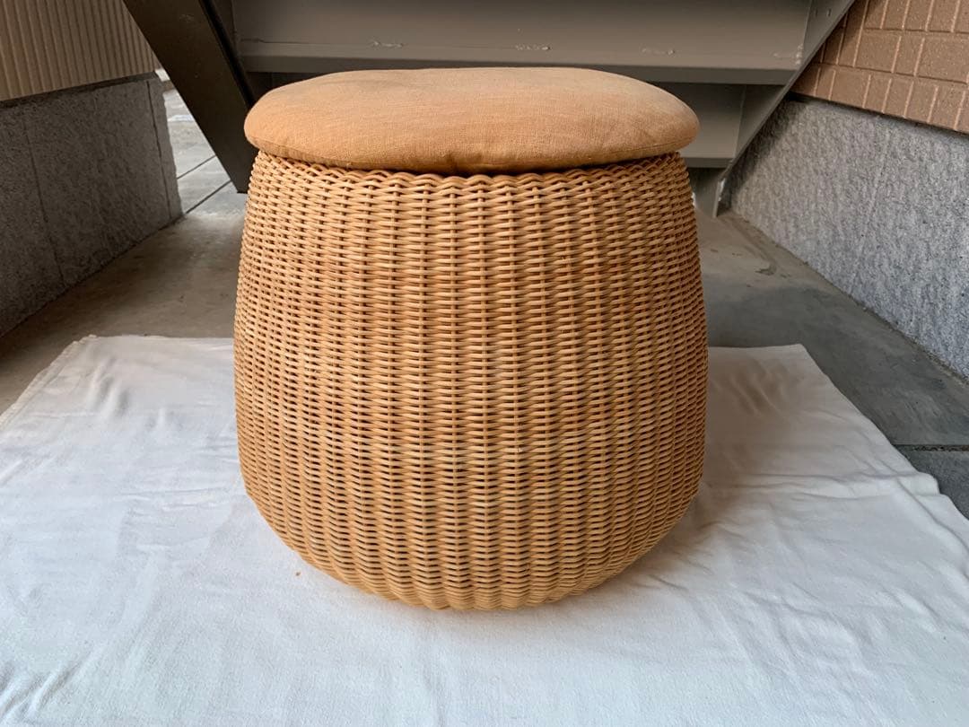 希少 山川ラタン 剣持勇デザイン ヴィンテージ スツール ジャパニーズモダン C