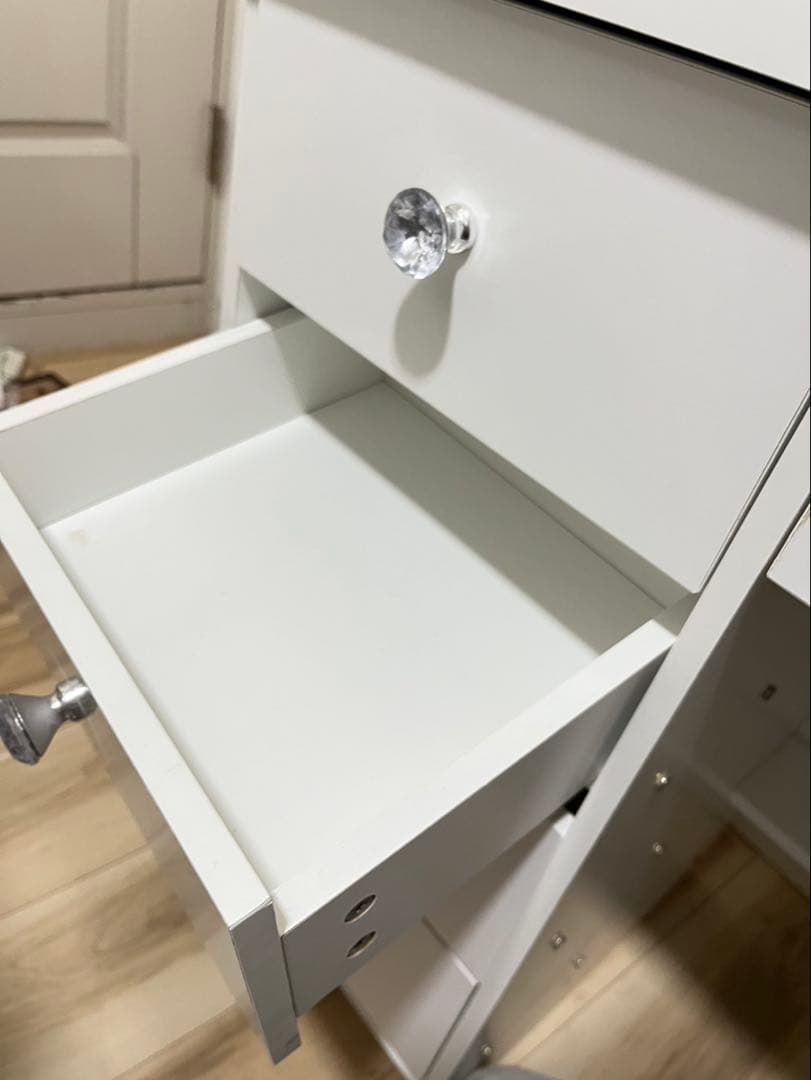 【値下げ！！】ホワイトLEDライト付きドレッサー(引き取り限定)