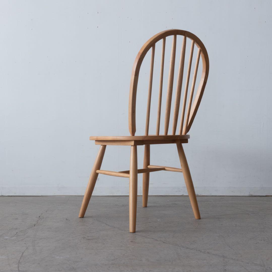 ナチュラルウッド スピンドルバックチェア