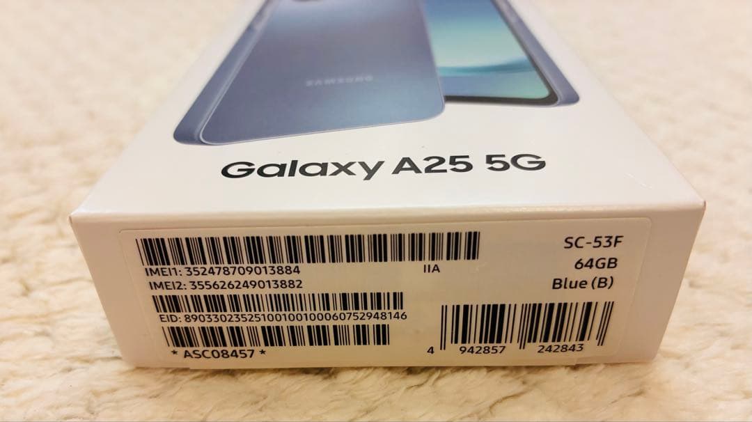Samsung Galaxy A25 5G 64GB Blue フィルム付